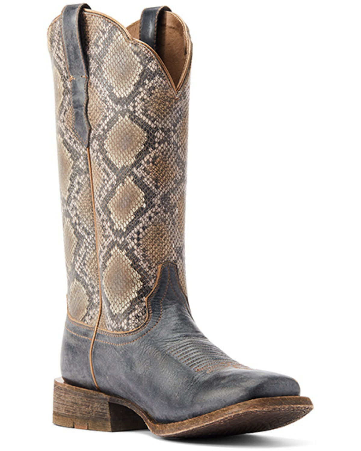 Image #1 - Ariat Women's Frontier Farrah Western Boots - Broad Square Toe, Black, hi-res
