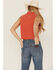 Image #4 - Wrangler Retro Women's Solid Sleeveless Snap Tie-Front Western Shirt, Red, hi-res