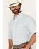 Image #2 - Wrangler Men's Plaid Print Short Sleeve Snap Western Shirt, White, hi-res
