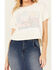 Image #3 - Ariat Women's Rodeo Bound Short Sleeve Cropped Graphic Tee, White, hi-res