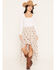 Image #1 - Wild Moss Women's Western Conversational Print High-Low Midi Skirt, Ivory, hi-res