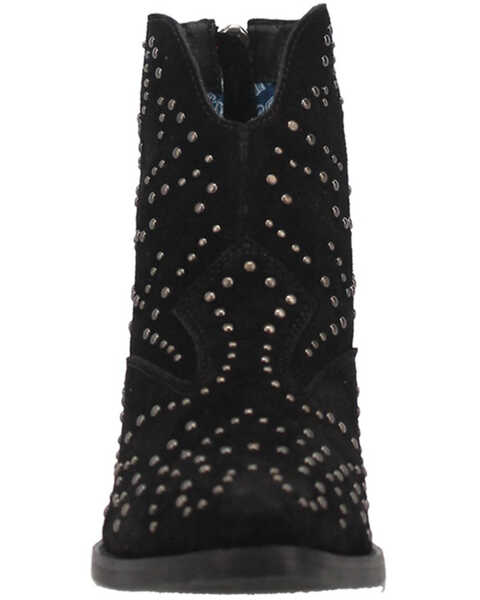 Image #4 - Dingo Women's Denim N Diamonds Studded Western Fashion Booties - Round Toe , Black, hi-res