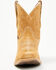 Image #4 - Justin Women's Gypsy Suede Western Booties - Square Toe, Honey, hi-res