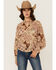 Image #1 - Cleo + Wolf Women's Bridgette Floral Print Long Sleeve Blouse, Oatmeal, hi-res