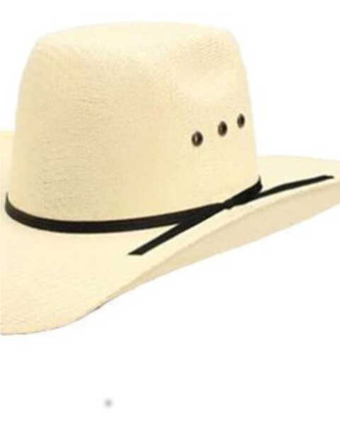 Image #1 - M & F Western Kids' Straw Cowboy Hat , Natural, hi-res