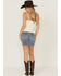 Image #5 - Idyllwind Women's Ivywood Medium Wash Super Stretch Denim Mini Skirt, Medium Wash, hi-res