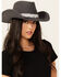 Nikki Beach Women's Gray Skye Beaded Band Fedora Hat, Grey, hi-res