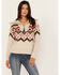 Image #1 - Idyllwind Women's Addison 1/4 Zip Southwestern Print Sweater , Dark Brown, hi-res