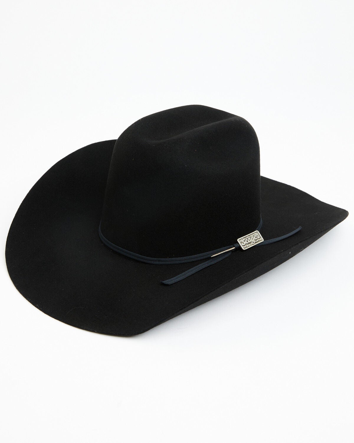 Seager Chase 4X Wool Felt Cowboy Hat, Black, hi-res