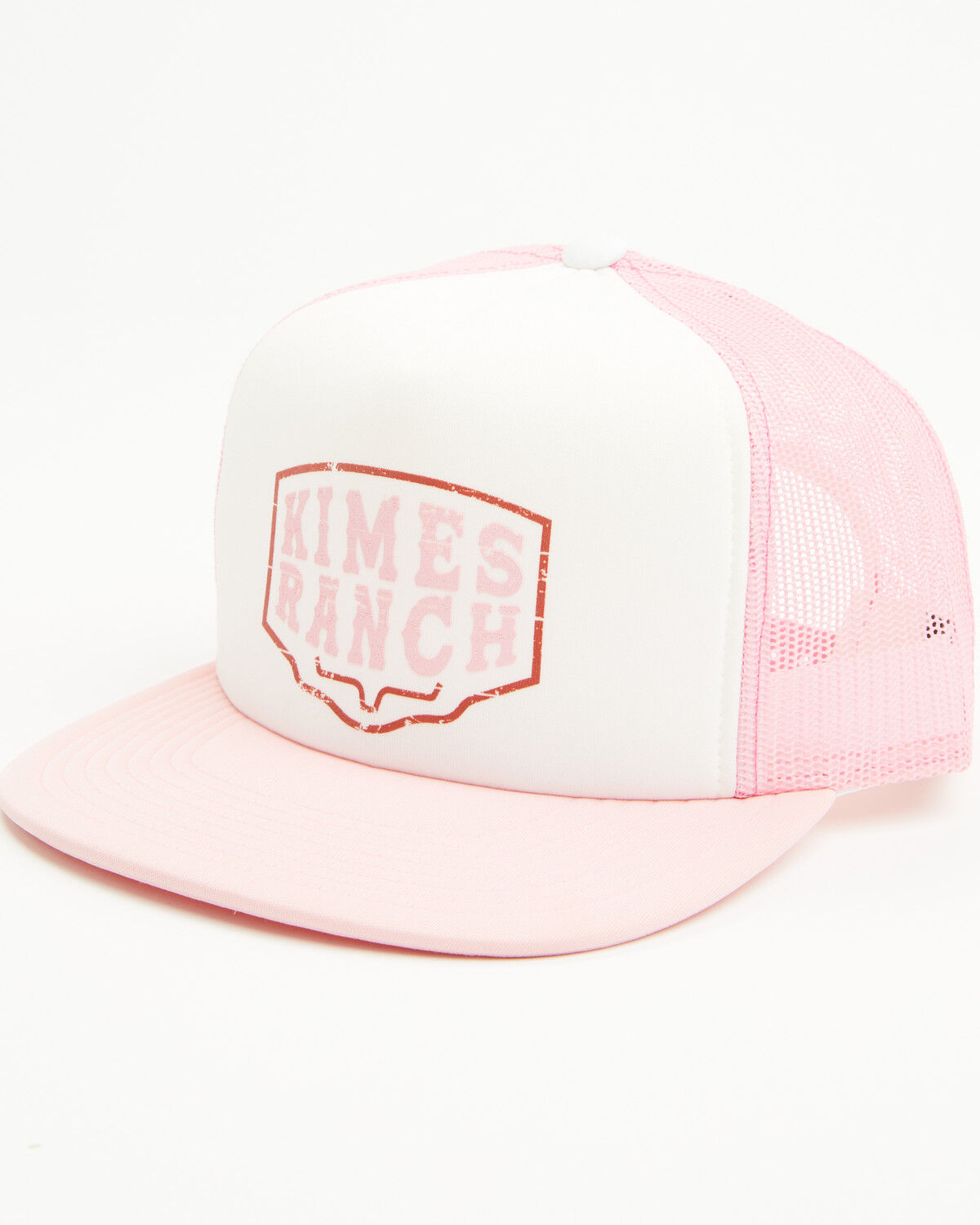 Image #1 - Kimes Ranch Women's Wood Block Ball Cap, Pink, hi-res