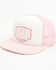 Image #1 - Kimes Ranch Women's Wood Block Ball Cap, Pink, hi-res