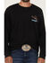Image #4 - Wrangler Men's Long Live Cowboys Long Sleeve Graphic T-Shirt, Black, hi-res