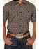 Image #3 - RANK 45&reg; Men's Raflame Geo Print Short Sleeve Button-Down Stretch Western Shirt, Gold, hi-res
