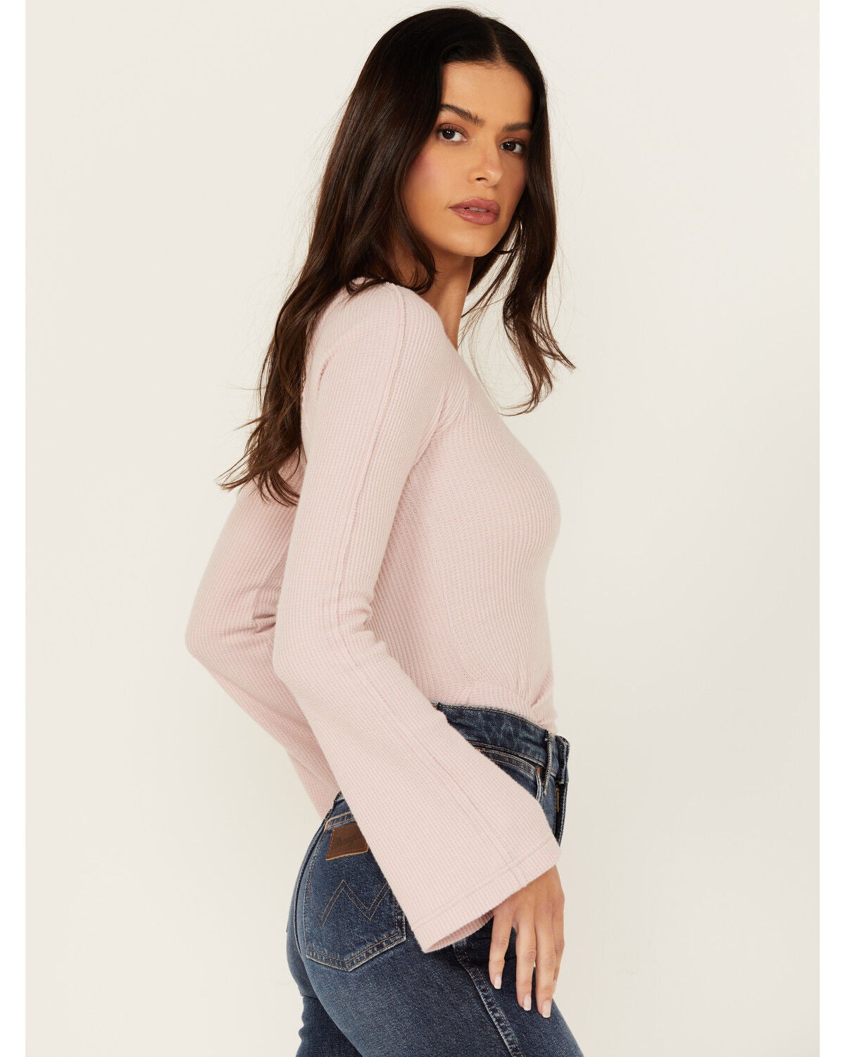 Image #2 - Free People Women's On A Cloud Bodysuit, Pink, hi-res