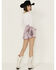 Image #3 - BLANKNYC Women's High Rise Metallic Shorts, Pink, hi-res