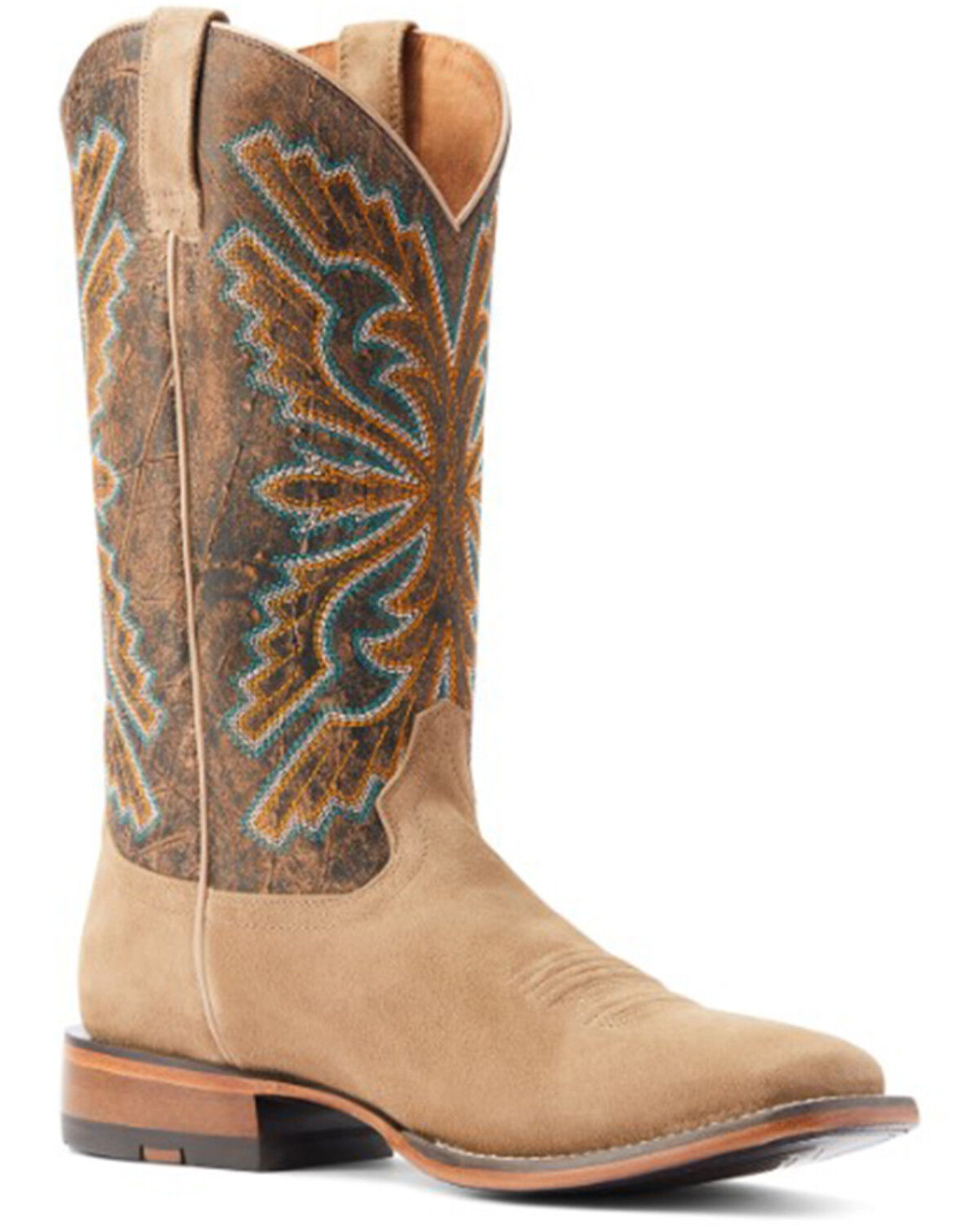 Image #1 - Ariat Men's Sting Western Boots - Broad Square Toe, Beige/khaki, hi-res