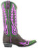 Image #2 - Old Gringo Women's Nevada Overlay Western Boots - Snip Toe, Chocolate, hi-res