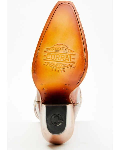 Image #7 - Corral Women's Metallic Tall Western Boots - Pointed Toe , Rose Gold, hi-res