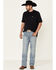 Rock & Roll Denim Men's Med Vintage Double Barrel Relaxed Bootcut Jeans , Blue, hi-res