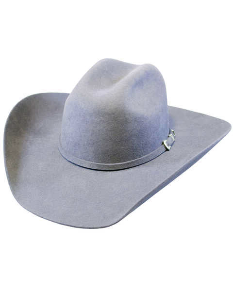 Image #1 - Justin Men's Smoke 3X Wool Felt Denton II Western Hat , Light Grey, hi-res