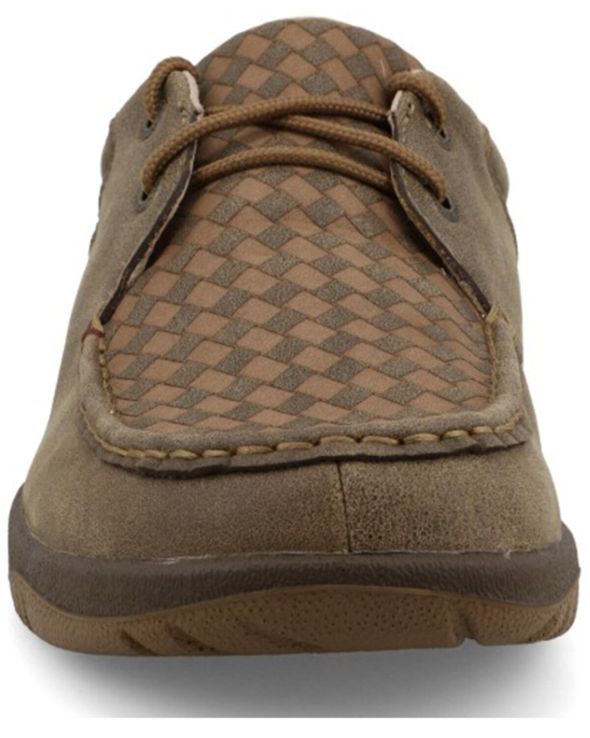 Image #4 - Twisted X Men's Boat Shoe Driving Moc Shoes - Moc Toe, Brown, hi-res
