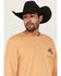 Image #3 - Wrangler Men's Cowboy Bucking Bronco Long Sleeve Graphic T-Shirt, Mustard, hi-res
