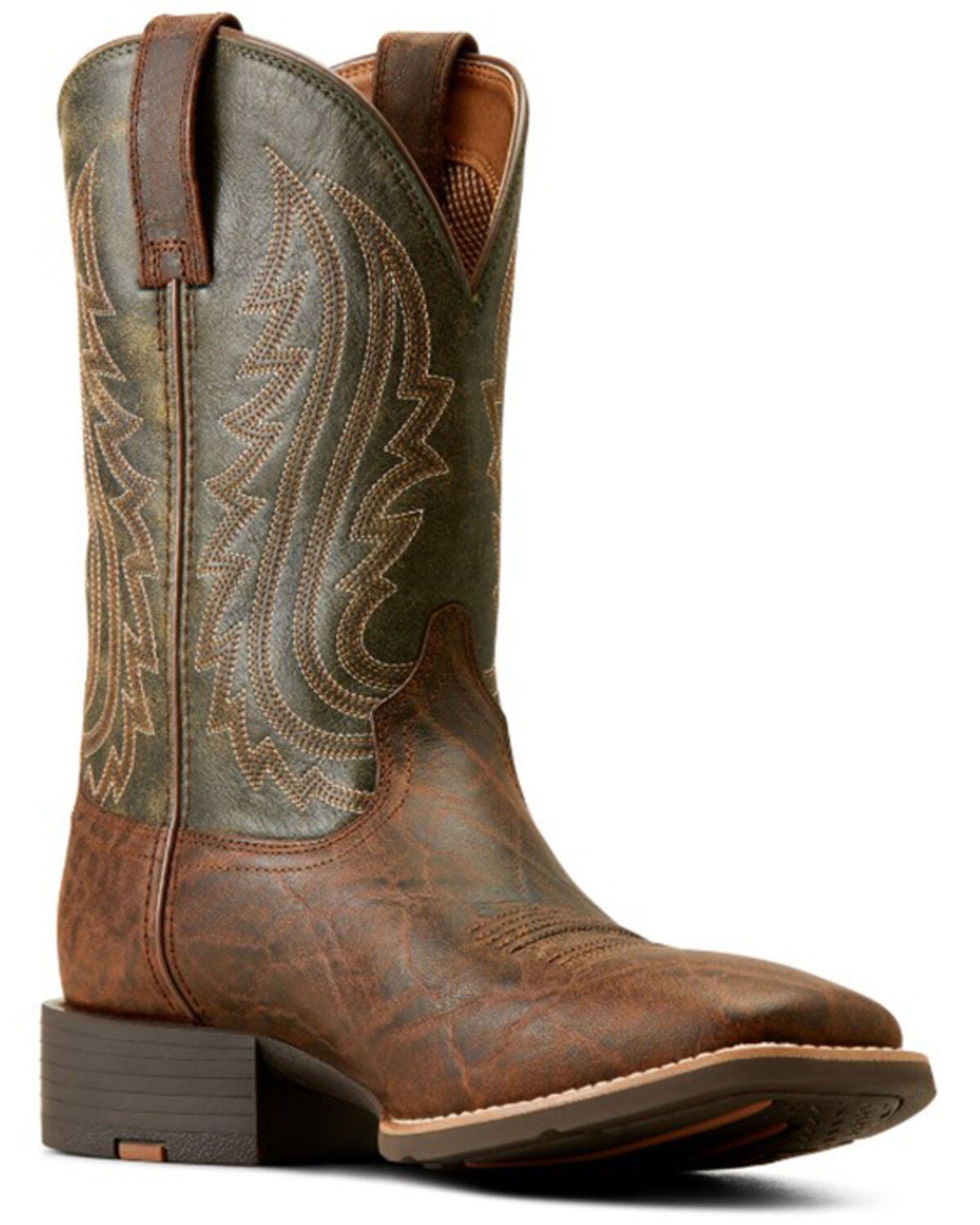 Image #1 - Ariat Men's Sport Big Country Performance Western Boots - Broad Square Toe, Brown, hi-res