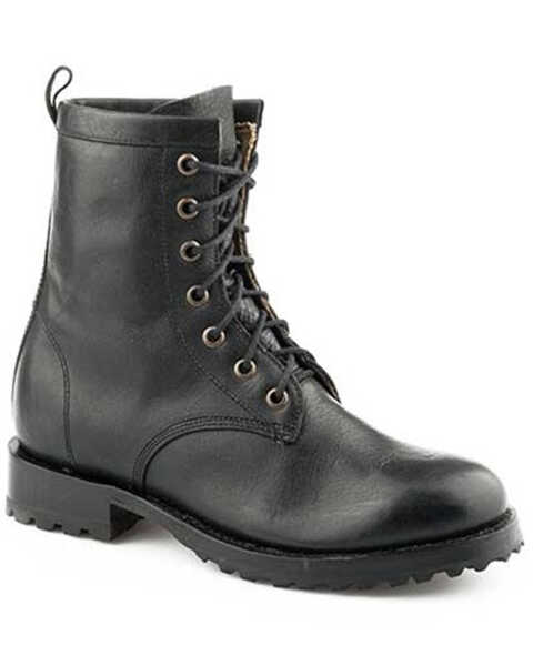 Image #1 - Stetson Women's Sam Western Boots - Round Toe, Black, hi-res