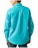 Image #2 - Ariat Boys' Steer Print Long Sleeve Button-Down Western Shirt, Blue, hi-res