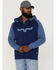 Kimes Ranch Men's Burn Off Horns Logo Hooded Sweatshirt, Navy, hi-res
