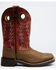 Image #2 - Cody James Boys' Reptile Print Western Boots - Broad Square Toe, Red/brown, hi-res