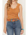 Image #3 - Shyanne Women's Solid Lace Tank Top, Pecan, hi-res