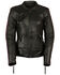 Image #1 - Milwaukee Leather Women's Concealed Carry Embroidered Phoenix Leather Jacket, Black/purple, hi-res