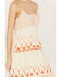 Image #3 - Miss Me Women's Floral Embroidered Sleeveless Maxi Dress, Cream, hi-res