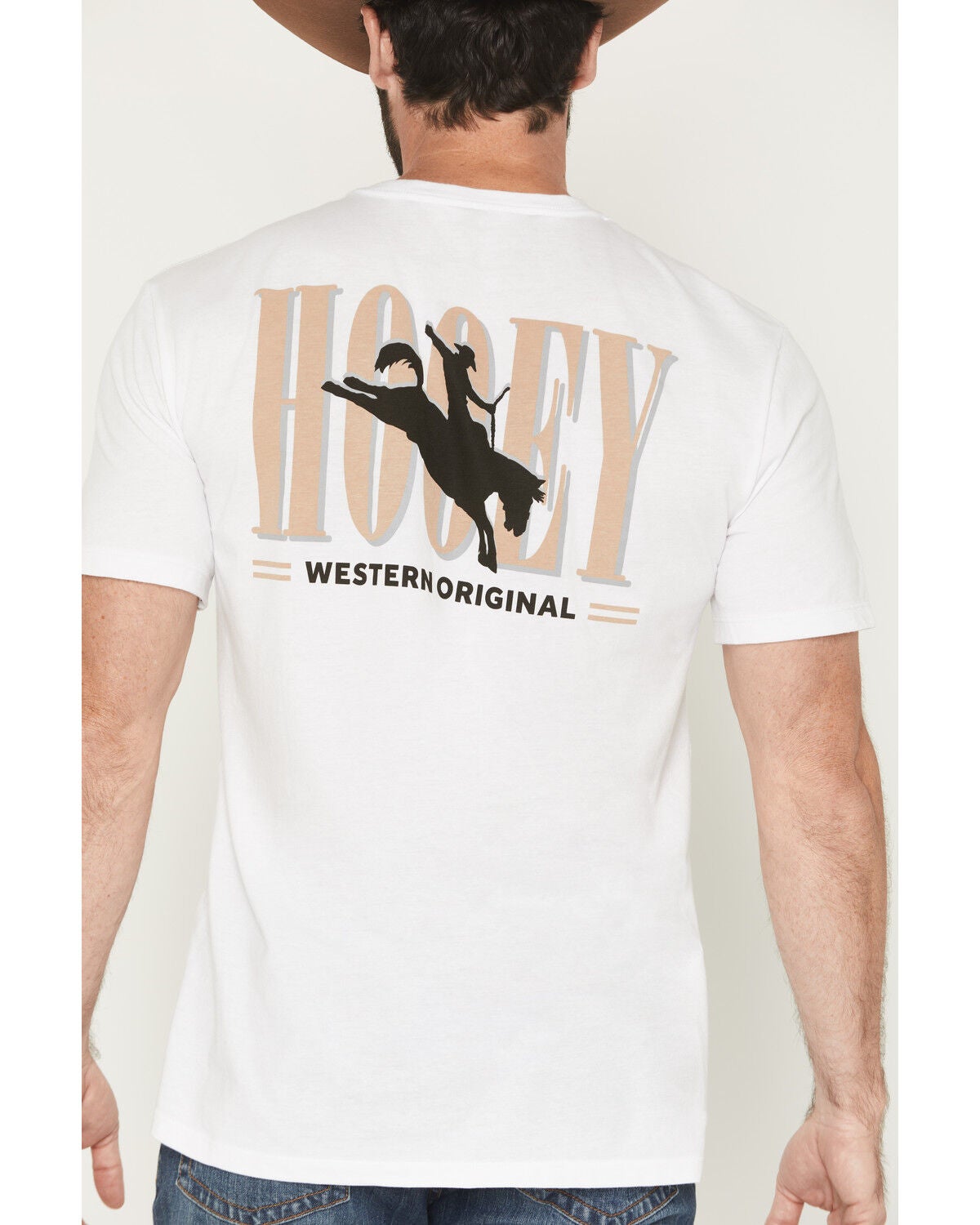 Image #4 - Hooey Men's Wild Ride Short Sleeve Graphic T-Shirt, White, hi-res