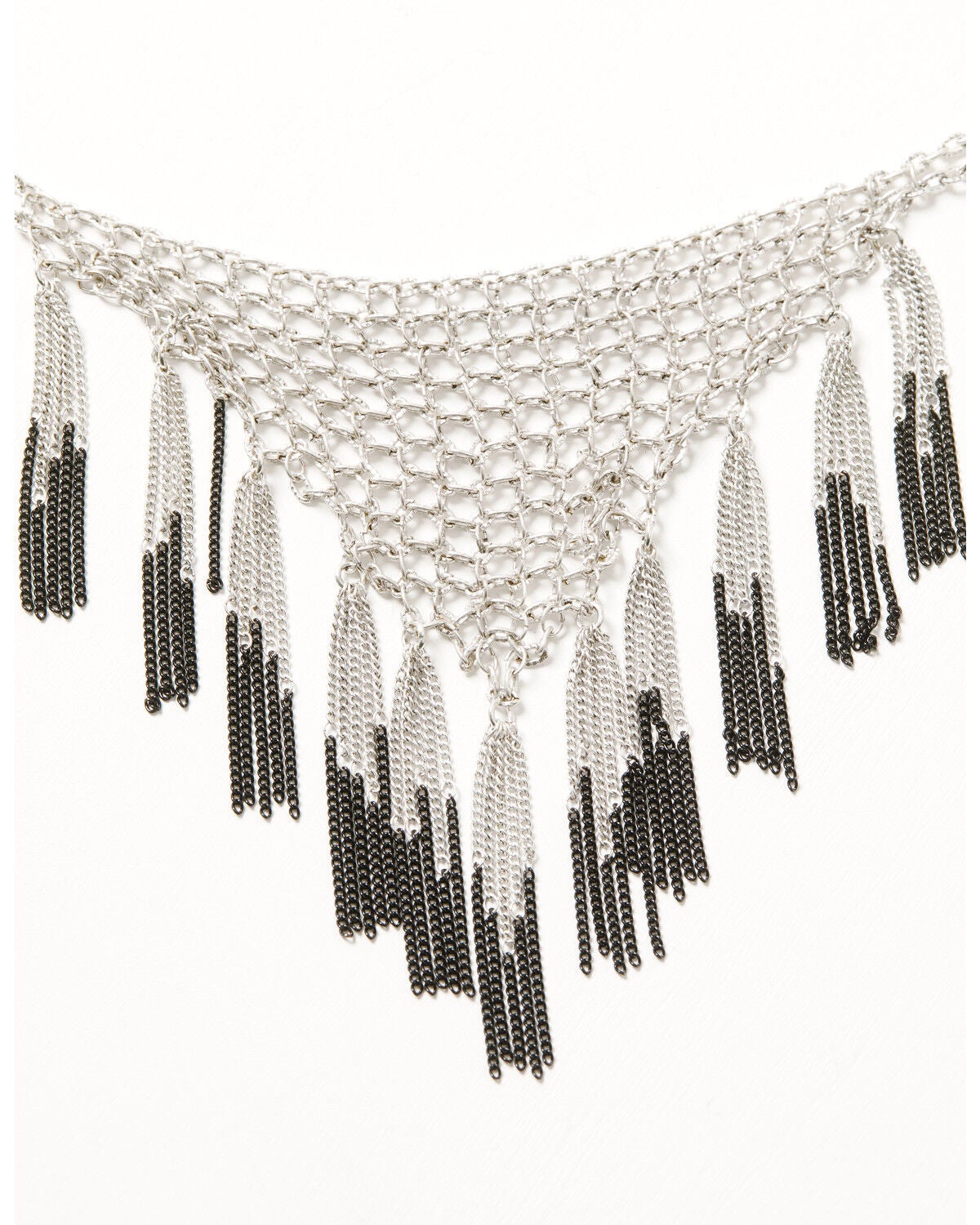 Image #2 - Lainey Wilson Women's Tassel Frontal Necklace, Silver, hi-res