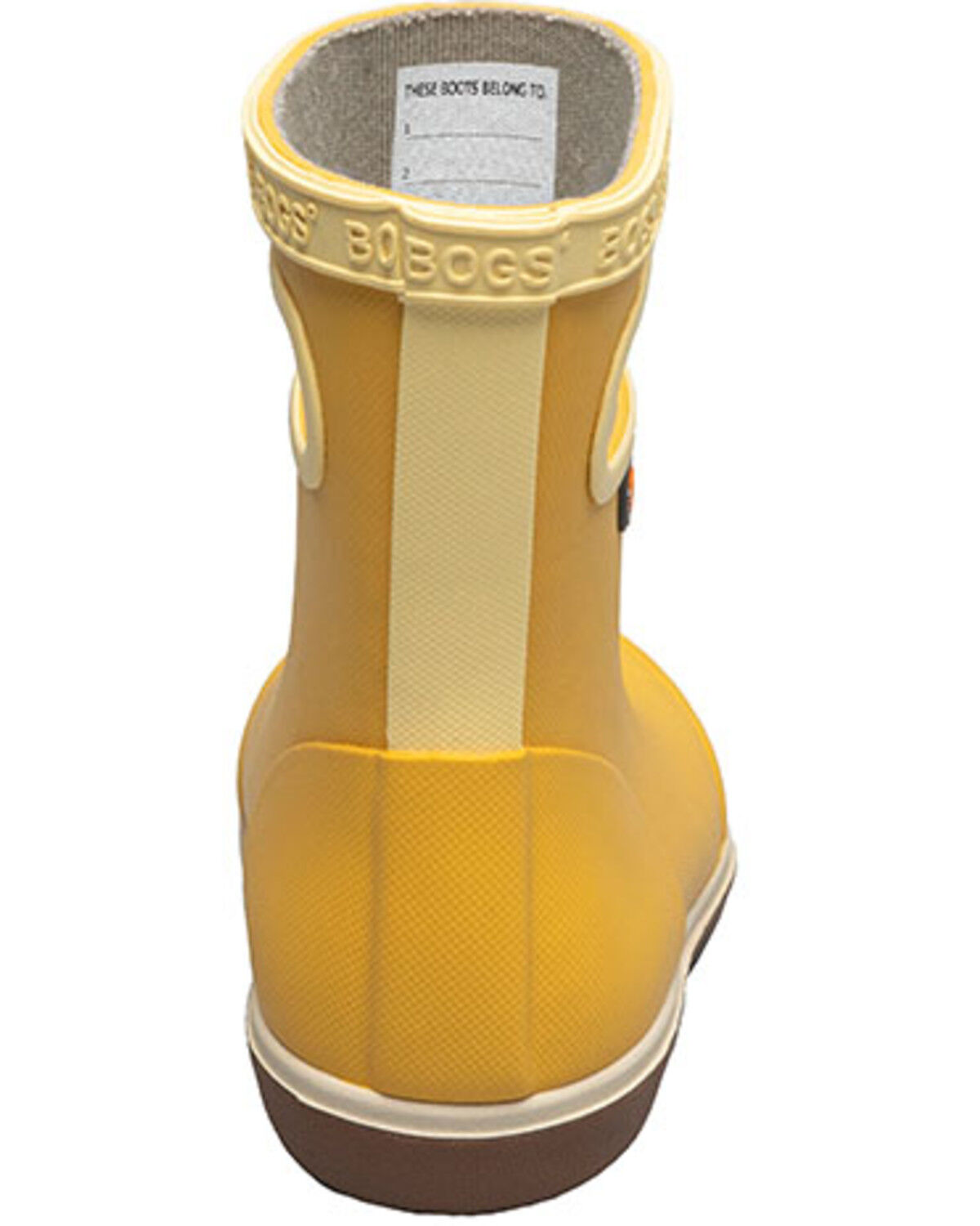 Image #5 - Bogs Boys' Skipper II Solid Rainboots, Mustard, hi-res