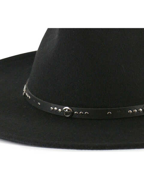 Image #2 - Cody James Men's Sedona 2X Felt Western Fashion Hat, Black, hi-res