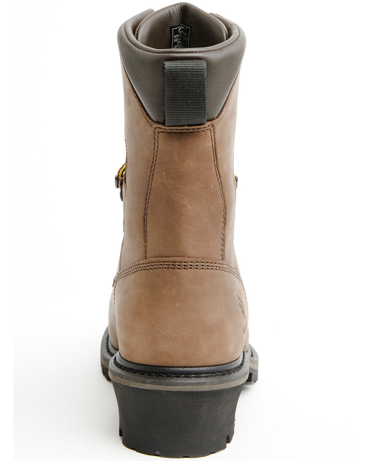 Image #5 - Hawx Men's 8" Logger Lace-Up Waterproof Work Boot - Steel Toe, Chocolate, hi-res