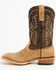 Image #3 - Ariat Men's Preston Western Boots - Broad Square Toe, Cream, hi-res