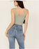 Image #4 - Rock & Roll Denim Women's Buckle Tank Top, Green, hi-res