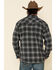 Image #3 - Resistol Men's Gray Simcoe Ombre Plaid Long Sleeve Western Shirt , Grey, hi-res
