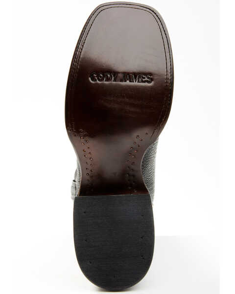 Image #7 - Cody James Men's Exotic Ostrich Leg Western Boots - Broad Square Toe, Black, hi-res