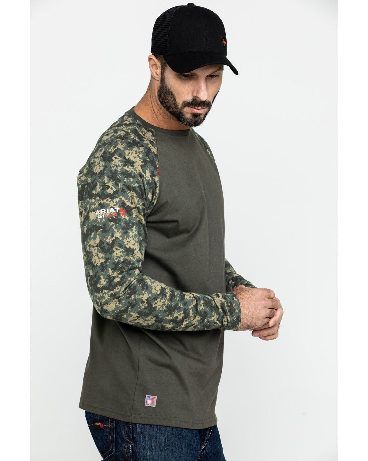 Ariat Men's Camo FR Baseball Long 