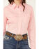 Image #3 - Wrangler Retro Women's Solid Long Sleeve Button-Down Stretch Western Shirt, Pink, hi-res
