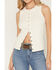 Image #3 - Idyllwind Women's Willow Full Snap Ribbed Tank, Cream, hi-res
