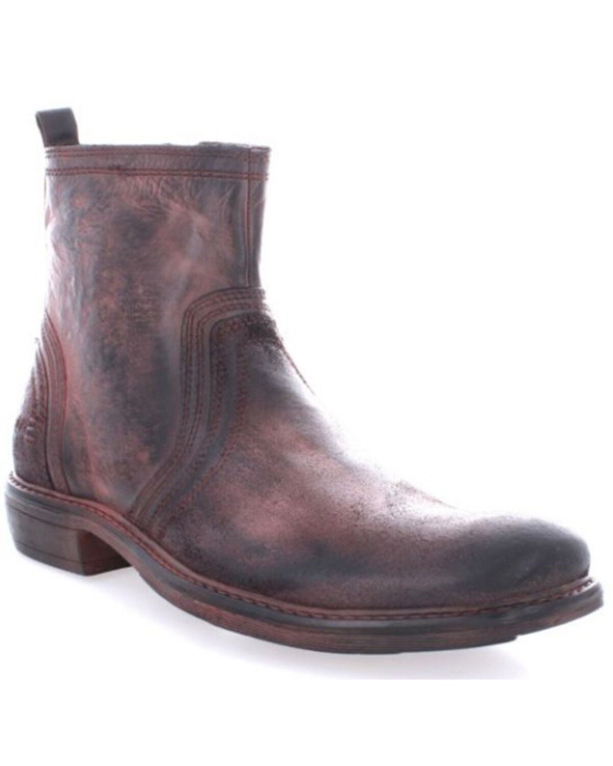 Roan by Bed Stu Men's Crestone Western Casual Boots - Square Toe, Black, hi-res