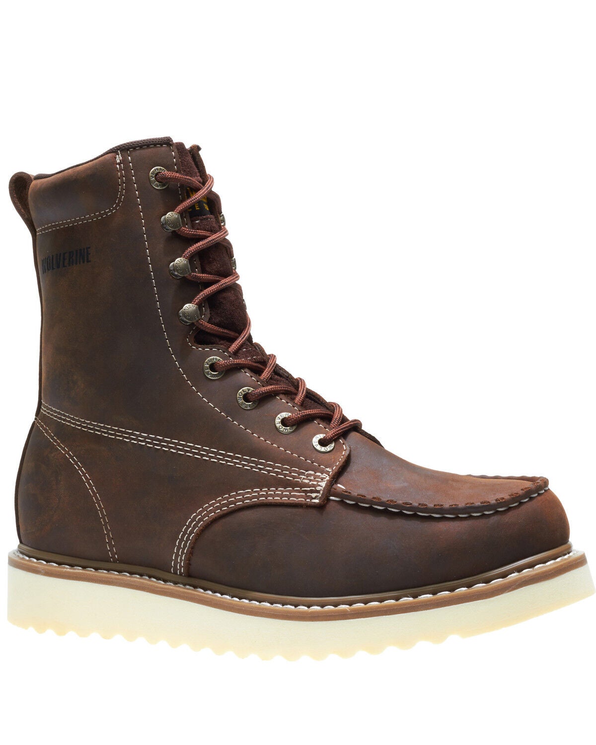 Wolverine Men's Loader Work Boots - Soft Toe, Brown, hi-res