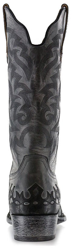 grey distressed boots