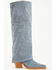 Image #2 - Wonderwest Women's Zendaya Tall Suede Western Boots - Snip Toe, Blue, hi-res